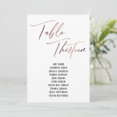 Roos goudhandschriftafel Dertien zetelkaarten (Staand voorkant)