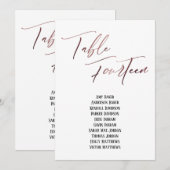 Roos goudhandschriftafel Veertien zetelkaart (Voorkant / Achterkant)