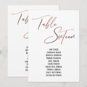 Roos goudhandschriftafel Zestien zetelkaart (Voorkant / Achterkant)