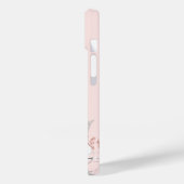 Roos goudkleurig roze zilverfolienaam elegant Case-Mate iPhone case (Achterkant / Links)