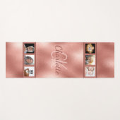 Roos goudkleurige fotocollage yogamat (Voorkant (horizontaal))