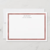 roos goudkunst deco-monogram Stationery Note Card Notitiekaartje (Voorkant)