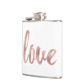 Roos goudliefdeskolf, folielettertype heupfles (Links)