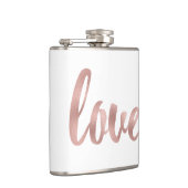 Roos goudliefdeskolf, folielettertype heupfles (Rechts)