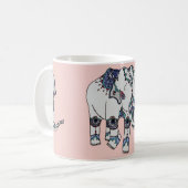 Roos goudmakende olifantenMok Koffiemok (Voorkant links)