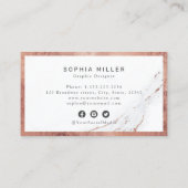 Roos goudmarmer, logo visitekaartje (Achterkant)