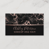 Roos goudmarmer, make-up typografie visitekaartje (Voorkant)