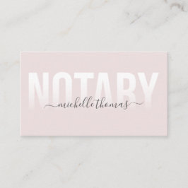 Roos goudmarmer met notarisondertekening visitekaartje