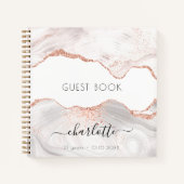 Roos goudmarmer notitieboek (Voorkant)