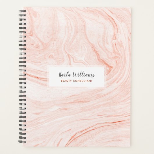 Roos-goudmarmer Planner (Voorkant)