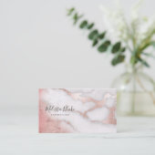 roos goudmarmer visitekaartje (Staand voorkant)