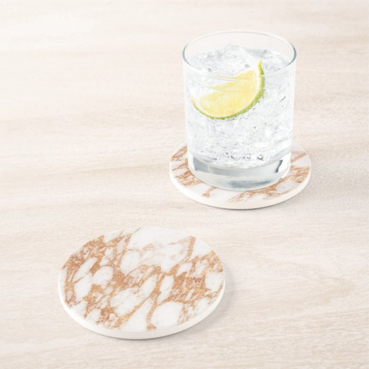 roos goudmarmer zandsteen onderzetter (Zijkant)