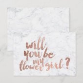 Roos goudmarmerbloemmeisje (Voorkant / Achterkant)