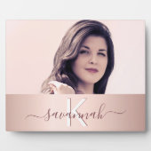 Roos goudmonogram, foto fotoplaat (Voorkant)