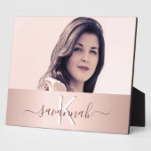 Roos goudmonogram, foto fotoplaat (Zijkant)