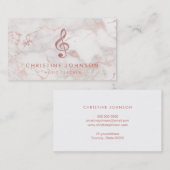 roos goudmuzieknobbel visitekaartje (Voorkant / Achterkant)