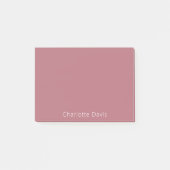 Roos goudnaam post-it® notes (Voorkant)