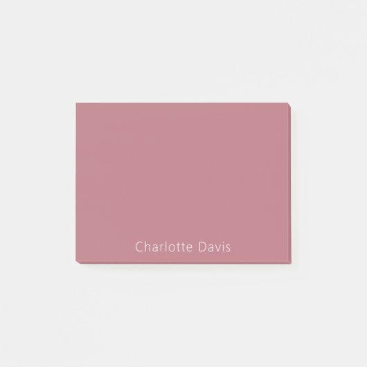 Roos goudnaam post-it® notes (Voorkant)