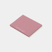 Roos goudnaam post-it® notes (Schuin)