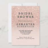 Roos goudnep roze vrijgezellenfeest kaart (Voorkant)