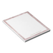 roos goudnevel folie monogram tropische foliën notitieblok (Schuin)