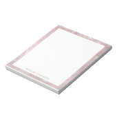 roos goudnevel folie monogram tropische foliën notitieblok (Linkerzijde)