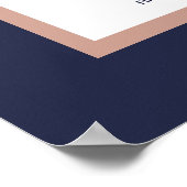 Roos goudpalm Tropisch bruiloft Poster (Hoek)