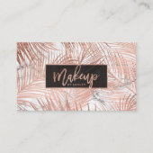 Roos goudpalmbladerblauw visitekaartje (Voorkant)