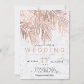 Roos goudpalmboommarmering kaart (Voorkant)