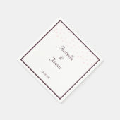 Roos goudparels bruiloft servet (Hoek)