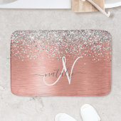 Roos goudpenseel Glitter Monogram Badmat