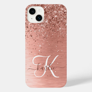 Roos goudpenseel Glitter Monogram