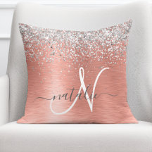 Roos goudpenseel Glitter Monogram
