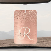 Roos goudpenseel Glitter Monogram Luchtverfrisser