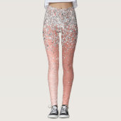 Roos goudpenseel leggings (Voorkant)