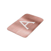 Roos goudpenseel monogram naam en Initiaal Badmat (Gekanteld)