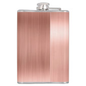 Roos goudpenseel monogram naam en Initiaal Heupfles (Achterkant)