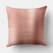 Roos goudpenseel monogram naam en Initiaal Kussen (Achterkant)