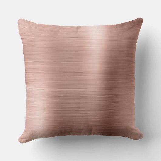 Roos goudpenseel monogram naam en Initiaal Kussen (Achterkant)