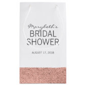 Roos goudpenseel Vrijgezellenfeest Gift Bag Klein Cadeauzakje (Achterkant)