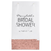 Roos goudpenseel Vrijgezellenfeest Gift Bag Klein Cadeauzakje (Voorkant)