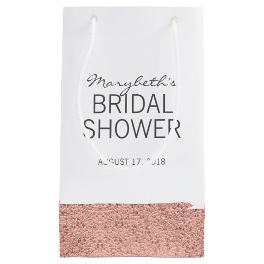 Roos goudpenseel Vrijgezellenfeest Gift Bag Klein Cadeauzakje (Voorkant)