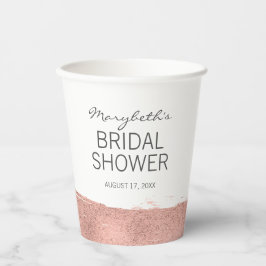 Roos goudpenseelbekervel met Vrijgezellenfeest Papieren Bekers