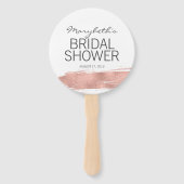 Roos goudpenseelblikken met Vrijgezellenfeesten ha Handwaaier (Achterkant)