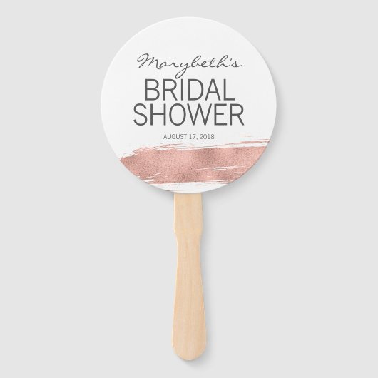 Roos goudpenseelblikken met Vrijgezellenfeesten ha Handwaaier (Achterkant)