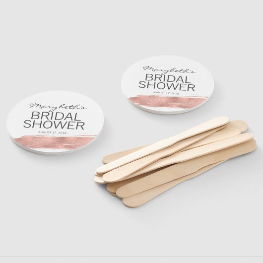 Roos goudpenseelblikken met Vrijgezellenfeesten ha Handwaaier (Niet-gemonteerd)