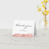 Roos goudpenseelstreek met Mitzvah Hartelijk dank Kaart (Gele Bloem)