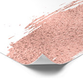 Roos goudpenseelstreek rond Mitzvah Welkomstteken Poster (Hoek)