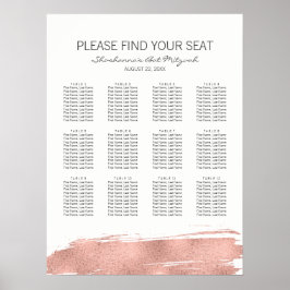 Roos goudpenseelstreek rond Mitzvah Zitkuur Poster