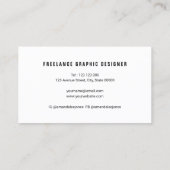 Roos goudpenseelstreken visitekaartje (Achterkant)